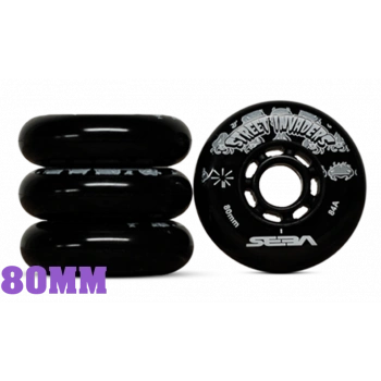 SEBA STREET INVADER WHEEL BLACK 80mm (x4)